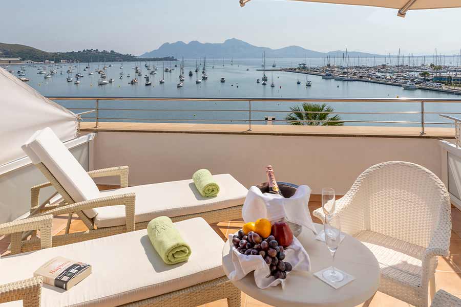superior sea view terrace hotel miramar mallorca